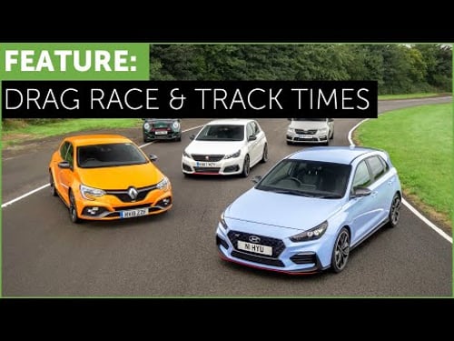 Hot Hatch Drag Race and Track Times - i30N vs Megane RS vs 308 GTi vs Mini JCW vs Octavia vRS