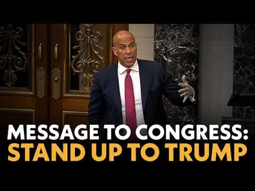 Booker STOPS the Senate, Demands End to Illegal Iran War