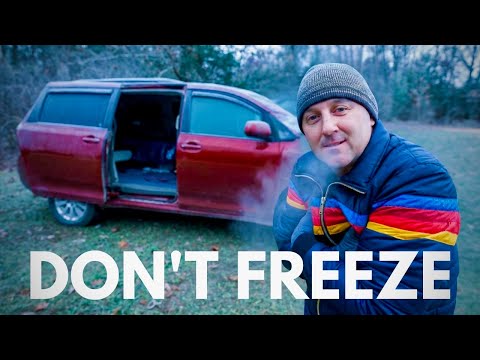 How to Sleep in a Freezing Minivan Without a Heater