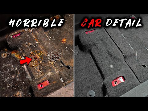 Cleaning an Abandoned HORRIBLE Car / Interior Detailing ASMR