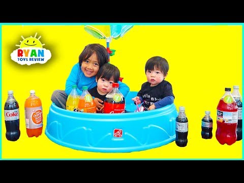 Coke and Mentos Science experiments for kids with Ryan, Emma, and Kate!!!