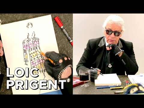 KARL LAGERFELD SKETCHES FENDI! Par Loic Prigent