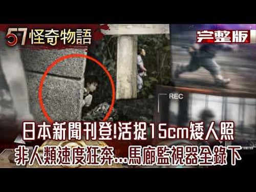 日本新聞刊登!活捉15cm矮人照片成鐵證 非人類速度狂奔...馬廊監視器全錄下【57怪奇物語 完整版】@57StrangerThings