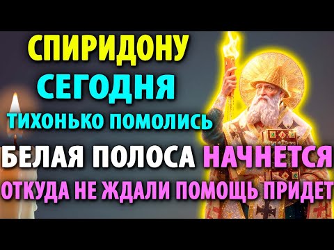 19 декабря ТИХОНЬКО ПОМОЛИСЬ! ПОМОЩЬ ПРИДЕТ! БУДЕТ БЕЛАЯ ПОЛОСА! Молитва Спиридону Тримифунтскому