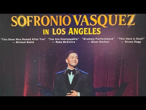 SOFRONIO VASQUEZ Live in Los Angeles