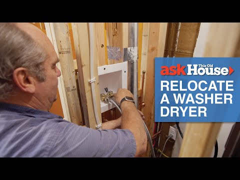 How to Relocate a Washer Dryer | Ask This Old House