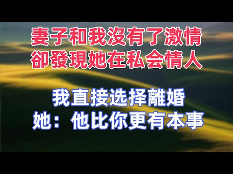 妻子和我沒有了激情,卻發現她在私会情人,我直接选择離婚,她:他比你更有本事#出軌小說 #愛情故事 #白月光 #幸福人生#生活经验 #情感故事 #退休生活