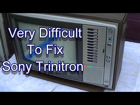 Sony Trinitron KV1541 Remote Set Super Hard Fix 1977 Vintage Color TV