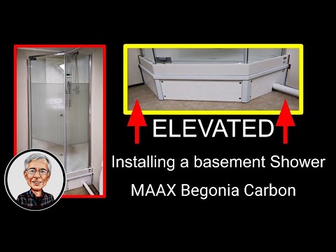 Installing (and elevating) a Basement Shower, MAAX Begonia 300012-000-129-104