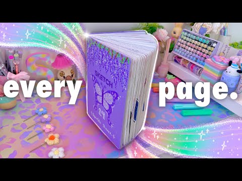 sketchbook tour β‘ pens, markers, pencils, watercolours & more! #24
