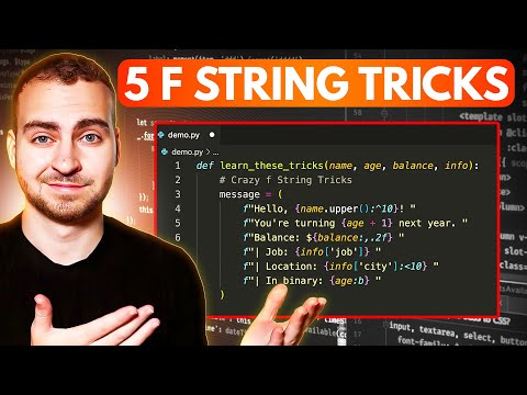 5 Useful f String Tricks - For Python