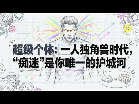 一人独角兽时代 | 痴迷是你唯一的护城河 | 超级个体崛起