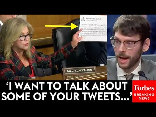 Marsha Blackburn Has Fierce Clash With Witness When She Reads His Tweets Back To Him