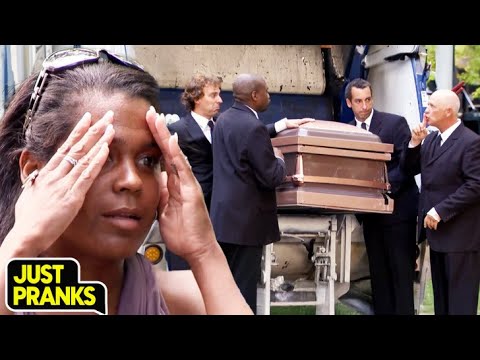 The Worst Funeral: Casket Ends Up in the Garbage! 😱| Just Pranks