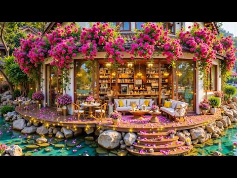 Spring Jazz Music For Stress Relief - Soft Coffee Shop Ambience To Relaxing, Studying And Working