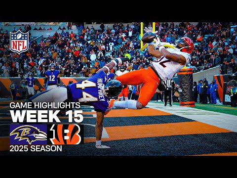 Baltimore Ravens vs Cincinnati Bengals Game Highlights | 2025 NFL Season Week 15