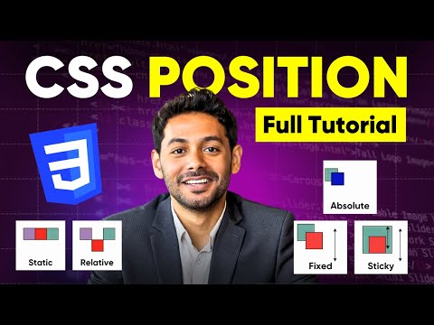 CSS Position Property Full Tutorial: Relative, Sticky, Absolute & Fixed Master in 1 Hour