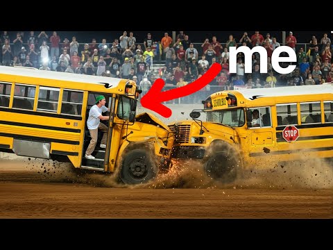 I Competed in the School Bus Destruction Derby