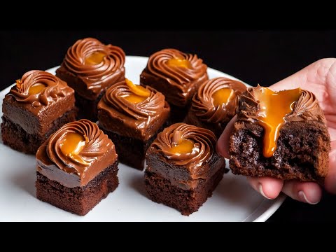 Brownie-Bites mit flüssigem Karamell-Lava – die ganze Welt ist verrückt danach!