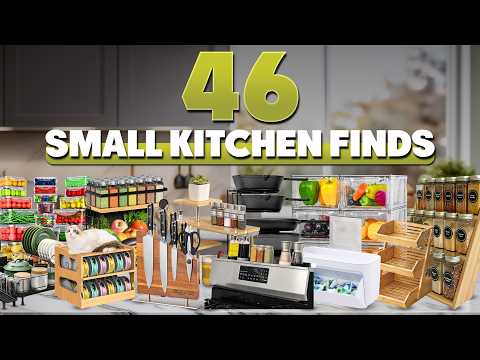 46 Amazon Finds for Small Kitchens & Tiny Countertops That Help Maximize Space!
