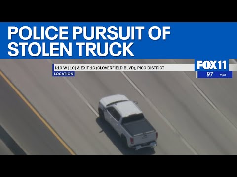 Police chase underway in LA County