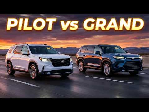2026 Honda Pilot Facelift vs Toyota Grand Highlander 2026 – Ultimate 3-Row SUV Showdown