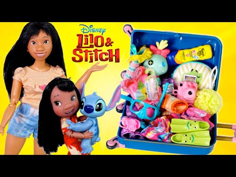 Lilo & Stitch Barbie Dolls Packing for Vacation