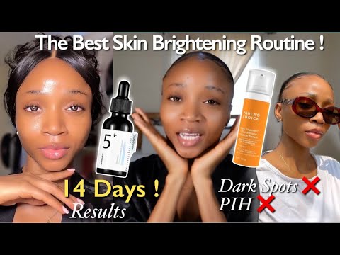 How I bleached my dark spots and Hyperpigmentation in 14 days +My Face and Neck Brightening Routine