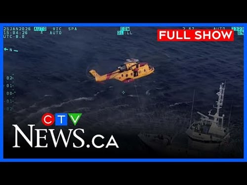Canadian forces conduct daring rescue at sea | CTV News Vancouver Island | Jan . 27 , 2026