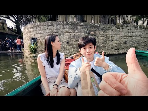 跟美女學霸體驗牛津大學的撐船、遊河! 暈了暈了!! 【阿滴日常】