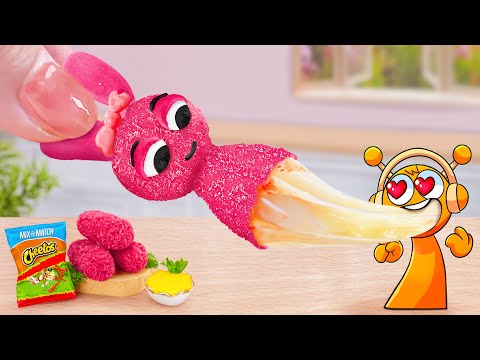 Recipe For Cheese Lover 😍 Miniature Fried Mozzarella Cheese Pull Sprunki Pinki 💝 Mina Mini Kitchen