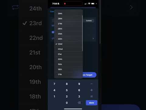Setting Targets in Cost to Be Me on Mobile #budget #ynab #budgeting #mobile