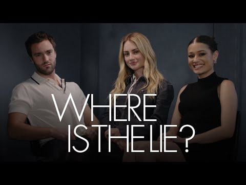 Jackson White, Grace Van Patten & Alicia Crowder Step into the Hot Seat | Where Is The Lie? | ELLE