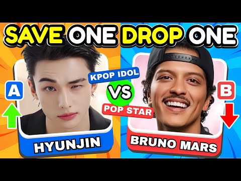 SAVE ONE DROP ONE: K-POP IDOL vs POP STAR 🔥| K-Pop Quiz Game 2025