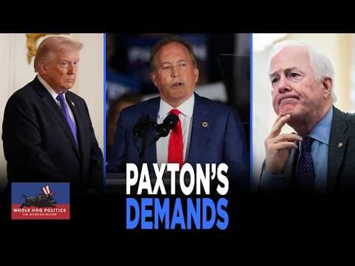 Paxton Says He MAY DROP OUT Of Senate Runoff IF SAVE Act Passes. But Can It? | WHOLE HOG POLITICS