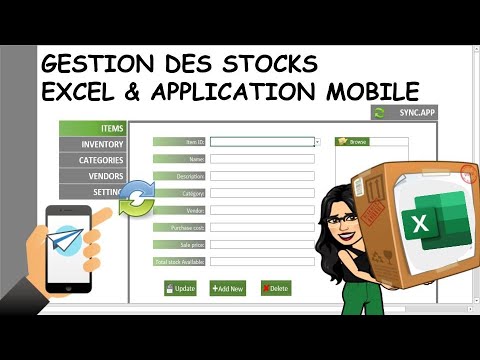 Créer Une Application Mobile Et Une Application Sur Excel Pour La Gestion d'Inventaire