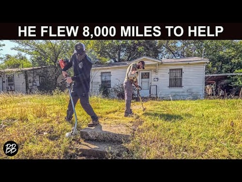 MILLIONS have seen his Yard TRANSFORMATIONS… Now he’s in AMERICA Helping STRANGERS