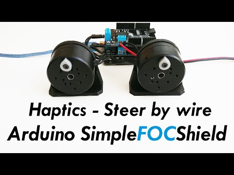 Arduino Field Oriented Control (FOC) Haptic control example - SimpleFOCShield