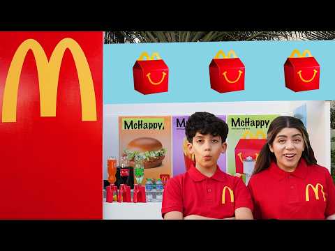 Jason and Alex Run a McDonalds Restaurant at Home