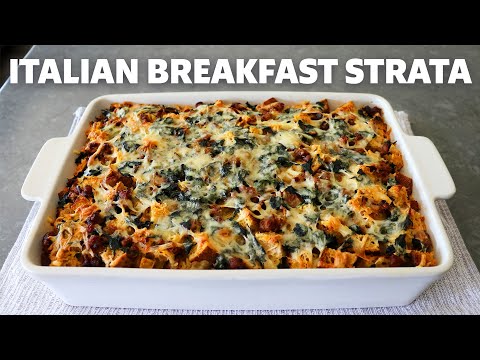 Italian Breakfast Strata | Breakfast Casserole | Food Wishes