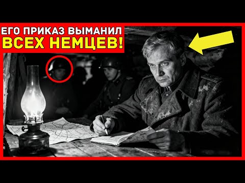 Его СУМАСШЕДШИЙ приказ СТРЕЛЯТЬ в пустоту ВЫМАНИЛ 340 немцев из укрытий — засада сработала И...