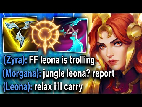 I got flamed in champion select for picking AD Bruiser Leona Jungle... I proved them all wrong