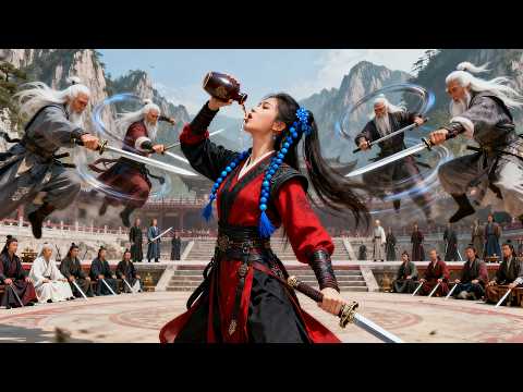 The kung fu girl holds supreme skills and challenges all martial arts masters alone!