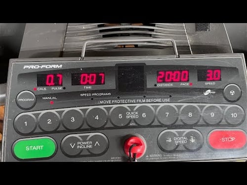 Fixing a Pro-Form treadmill that's stuck on one speed