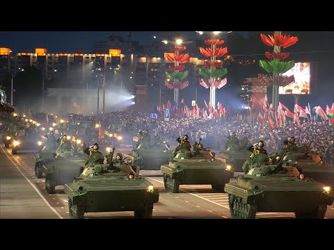 Военный ночной парад в Минске! // 80 лет Великой Победы! // 9 Мая, 2025