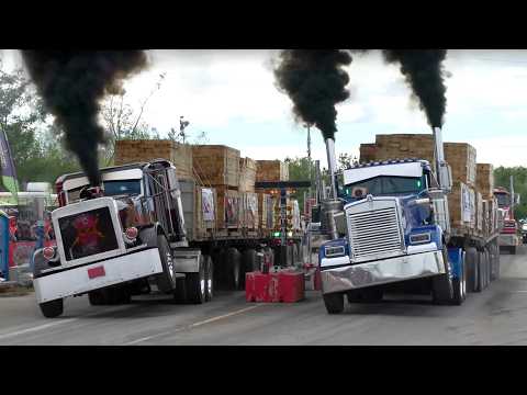3,000hp Semi Truck WHEELIES w/ 120,000 lbs load! (Big Rig Challenge 2025)