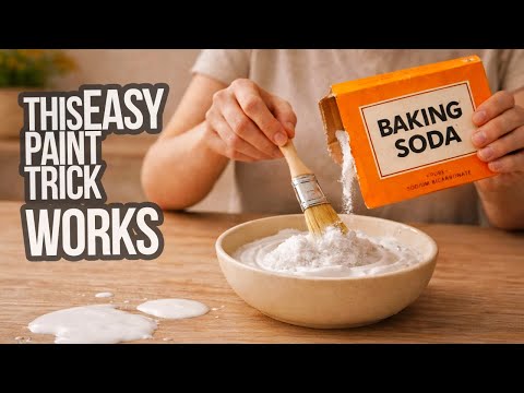 I added Baking Soda to Paint and... LOOK what happened! It looks so expensive!