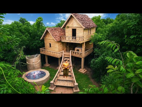 Can You Imagine Living in This Treehouse? Watch Get How to Built Step by Step