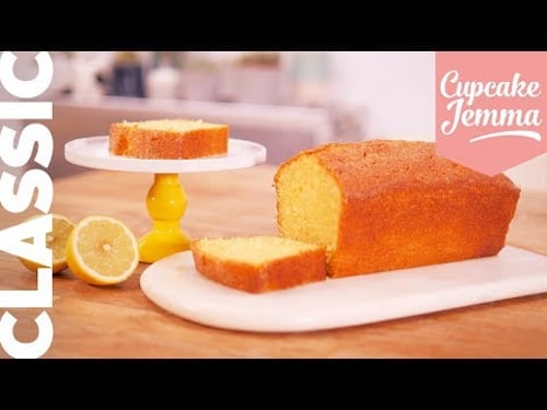 Lemon Drizzle Loaf Cake Recipe | Bakealong | Cupcake Jemma