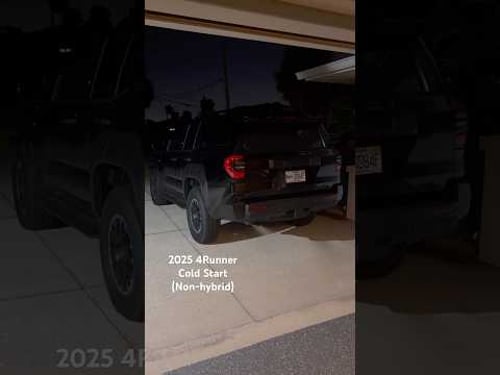 6th Gen Toyota 4Runner Cold Start! (Gas 4 cylinder) #4runner #coldstart